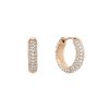 10894 3 daniel wellington damske ruzovozlate ocelove nausnice kruhy