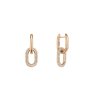 10885 2 daniel wellington damske ruzovozlate ocelove visaci nausnice