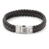 1257 rebel rose pansky naramek braided raw matt earth