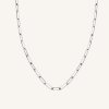 7097 1 rosefield nahrdelnik stribrne barvy hammered chain jnhcs j629