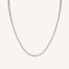 7091 1 rosefield nahrdelnik stribrne barvy oval chainlink jnocs j627