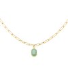 6848 5 rosefield nahrdelnik zlate barvy geometric gemstone jnggg j664