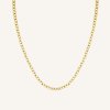7088 1 rosefield nahrdelnik zlate barvy oval chainlink jnocg j626