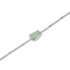 6818 5 rosefield naramek stribrne barvy organic gemstone jbogs j657