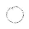 6977 1 rosefield naramek stribrne barvy oval chainlink jbocs j594