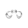 6908 3 rosefield nausnice stribrne barvy double hoops jedhs j576