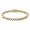 13063 rebel rose unisex naramek yellow gold only 6mm