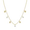 13252 rosefield multi shell and pearl charms necklace gold jmspng j161