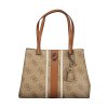 Štýlová Dámska Kabelka GUESS JEANS  37.0X27.0X10.0cm  Bežová (Velkost UNI, Farba Bežová)