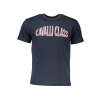 Štýlové Pánske Tričko s krátkym rukávom CAVALLI CLASS Modrá (Velkost 2XL, Farba Modrá)