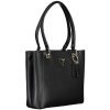 Štýlová Dámska Kabelka GUESS JEANS  35X27X10cm  Čierna (Velkost UNI, Farba Čierna)