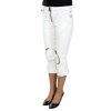 Športové Dámske Nohavice KING'S JEANS Biela (Velkost 40, Farba Biela)