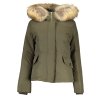 Kvalitná Dámska Zimná Bunda WOOLRICH Zelená (Velkost S, Farba Zelená)