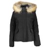 Kvalitná Dámska Zimná Bunda WOOLRICH Čierna (Velkost XL, Farba Čierna)