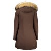 Kvalitná Dámska Zimná Bunda WOOLRICH Hnedá (Velkost L, Farba Hnedá)