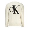 Elegantný Pánsky Pulóver CALVIN KLEIN Biela (Velkost M, Farba Biela)