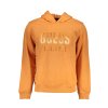 Športová Pánska Mikina bez zipsu GUESS JEANS Oranžová (Velkost M, Farba Oranžová)