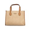 Štýlová Dámska Kabelka GUESS JEANS  33.0X24.0X13.0cm  Hnedá (Velkost UNI, Farba Hnedá)