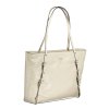 Štýlová Dámska Kabelka GUESS JEANS  40.0X30.0X10.0cm  Bežová (Velkost UNI, Farba Bežová)