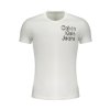 Štýlové Pánske Tričko s krátkym rukávom CALVIN KLEIN Biela (Velkost 2XL, Farba Biela)