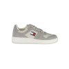 Pohodlná Športová Pánska Obuv TOMMY HILFIGER Šedá (Velkost 40, Farba Šedá)