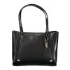 Štýlová Dámska Kabelka GUESS JEANS  34.0X26.0X9.0cm  Čierna (Velkost UNI, Farba Čierna)