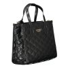 Štýlová Dámska Kabelka GUESS JEANS  33.0X26.0X12.0cm  Čierna (Velkost UNI, Farba Čierna)