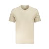 Štýlové Pánske Tričko s krátkym rukávom CALVIN KLEIN Bežová (Velkost 2XL, Farba Bežová)