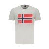 Štýlové Pánske Tričko s krátkym rukávom NORWAY 1963 Šedá (Velkost 2XL, Farba Šedá)