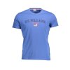 Štýlové Pánske Tričko s krátkym rukávom U.S. POLO Modrá (Velkost 2XL, Farba Modrá)
