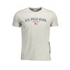 Štýlové Pánske Tričko s krátkym rukávom U.S. POLO Šedá (Velkost 2XL, Farba Šedá)