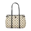 Štýlová Dámska Kabelka GUESS JEANS  38.0X27.0X10.0cm  Bežová (Velkost UNI, Farba Bežová)