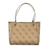 Štýlová Dámska Kabelka GUESS JEANS  34.0X27.0X11.0cm  Bežová (Velkost UNI, Farba Bežová)