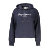 Športová Dámska Mikina bez zipsu   PEPE JEANS  Modrá (Velkost L, Farba Modrá)