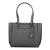 Štýlová Dámska Kabelka GUESS JEANS  30.0X27.0X12.0cm  Čierna (Velkost UNI, Farba Čierna)