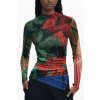 Elegantný Dámsky Pulóver DESIGUAL Zelená (Velkost L, Farba Zelená)