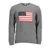 Elegantný Pánsky Sveter U.S. POLO Šedá (Velkost 2XL, Farba Šedá)