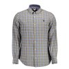 Elegantná Pánska Košeľa U.S. POLO Modrá (Velkost 2XL, Farba Modrá)