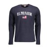 Štýlové Pánske Tričko s dlhým rukávom U.S. POLO Modrá (Velkost 2XL, Farba Modrá)