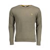 Elegantný Pánsky Pulóver U.S. POLO Zelená (Velkost 3XL, Farba Zelená)
