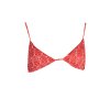 Štýlové Dámske Plavky KARL LAGERFELD BEACHWEAR vrchný diel Červená (Velkost XS, Farba Červená)