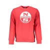 Športová Pánska Mikina bez zipsu NORTH SAILS Červená (Velkost 3XL, Farba Červená)