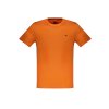 Štýlové Pánske Tričko s krátkym rukávom HARMONT & BLAINE Oranžová (Velkost 2XL, Farba Oranžová)