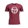 Štýlové Pánske Tričko s krátkym rukávom SERGIO TACCHINI Fialová (Velkost XL, Farba Fialová)