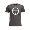 Štýlové Pánske Tričko s krátkym rukávom SERGIO TACCHINI Šedá (Velkost XL, Farba Šedá)