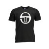 Štýlové Pánske Tričko s krátkym rukávom SERGIO TACCHINI Čierna (Velkost XL, Farba Čierna)