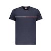 Štýlové Pánske Tričko s krátkym rukávom TOMMY HILFIGER Modrá (Velkost XL, Farba Modrá)