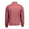 Športová Pánska Mikina so zipsom U.S. POLO Fialová (Velkost 3XL, Farba Fialová)