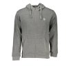 Športová Pánska Mikina so zipsom SERGIO TACCHINI Šedá (Velkost 2XL, Farba Šedá)