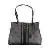 Štýlová Dámska Kabelka GUESS JEANS  37.0X27.0X10.0cm  Čierna (Velkost UNI, Farba Čierna)